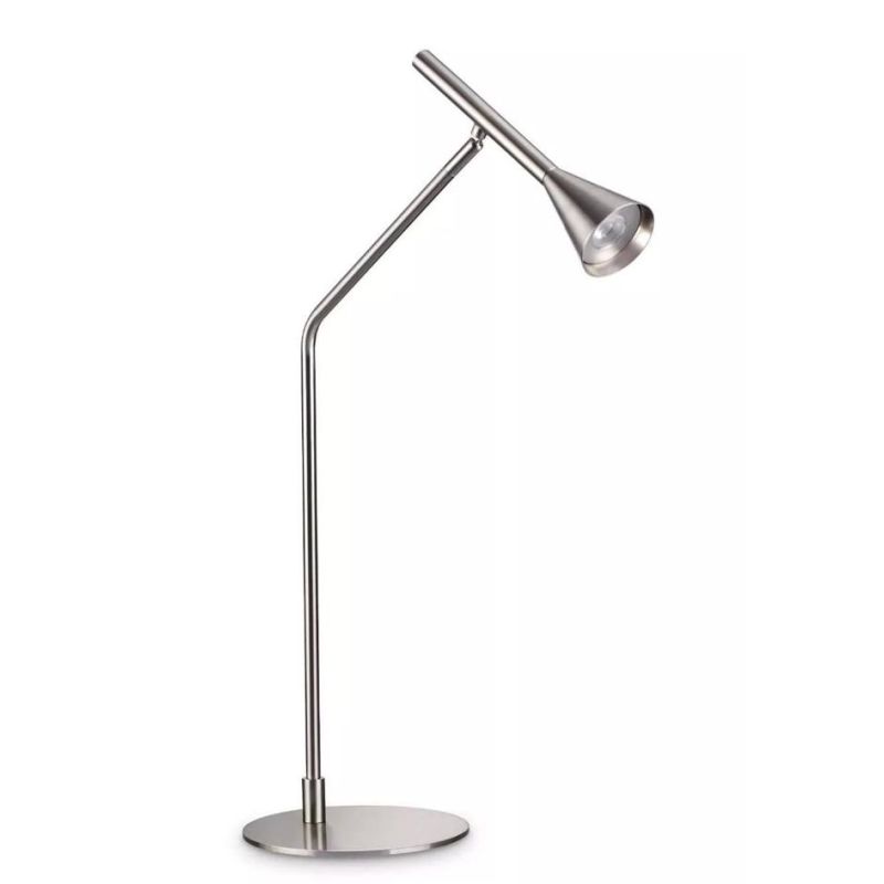 LAMPADA DA TAVOLO ORIENTABILE H65 CM LED 6.5W LUCE 3000K TOUCH DIMMER METALLO IN 3 COLORI CRISTALENSI - Cristalensi Shop Online