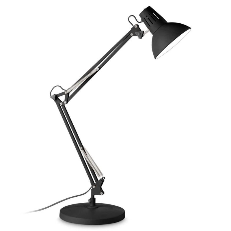 LAMPADA DA TAVOLO IN METALLO 3 COLORI BRACCI SNODATI DIFFUSORE ORIENTABILE CRISTALENSI - Cristalensi Shop Online