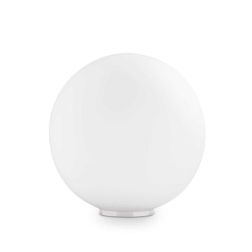 LAMPADA DA TAVOLO 3 MISURE CON DIFFUSORE A SFERA IN VETRO SOFFIATO BIANCO LAMPADINA ATTACCO E27 Ideal Lux - Cristalensi Shop Onl 2
