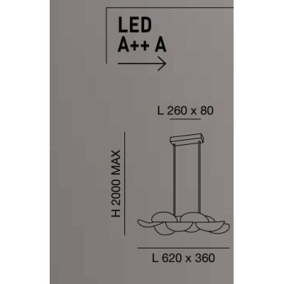 3626-46 SYLVIE LAMPADARIO A SOSPENSIONE ULTRA MODERNO BIANCA LED 30W DI FABAS LUCE Fabas Luce - Cristalensi Shop Online