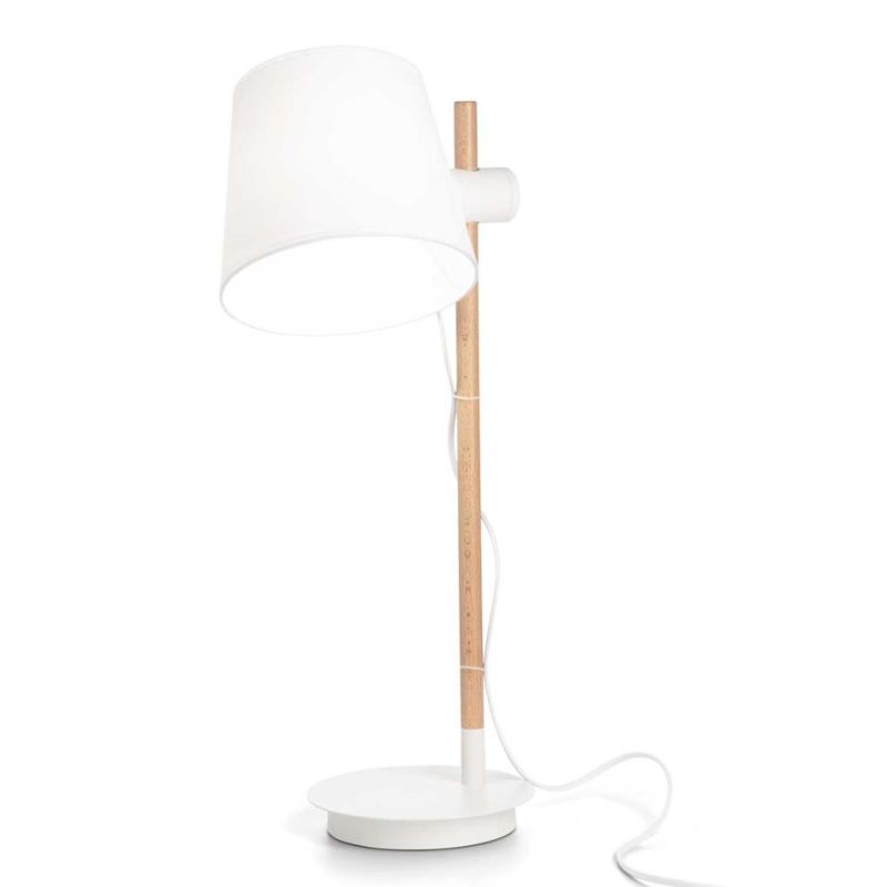 LAMPADA DA TAVOLO MODERNA BIANCA O NERA H66 CM PARALUME REGOLABILE IN PVC CRISTALENSI - Cristalensi Shop Online