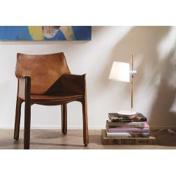 LAMPADA DA TAVOLO MODERNA BIANCA O NERA H66 CM PARALUME REGOLABILE IN PVC CRISTALENSI - Cristalensi Shop Online