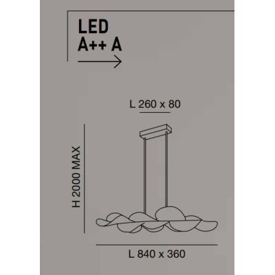 3626-49 SYLVIE GRANDE LAMPADARIO A SOSPENSIONE ULTRA MODERNO BIANCA LED 44W DI FABAS LUCE Fabas Luce - Cristalensi Shop Online