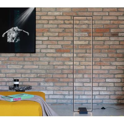 LAMPADA DA TERRA RETTANGOLARE IN METALLO BIANCO O NERO LED 30W LUCE 3000K MODERNA CRISTALENSI - Cristalensi Shop Online