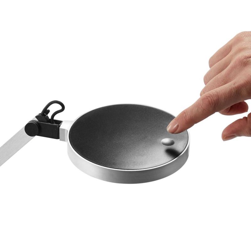 PIANTANA MODERNA ORIENTABILE LED 12.5W LUCE 4000K TOUCH DIMMER ALLUMINIO BIANCO O NERA CRISTALENSI - Cristalensi Shop Online