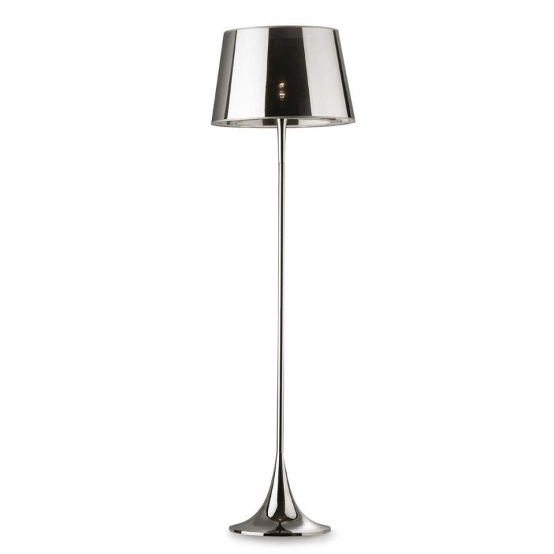 LONDON PT1 PIANTANA CROMO NERA O BIANCA Ideal Lux - Cristalensi Shop Online