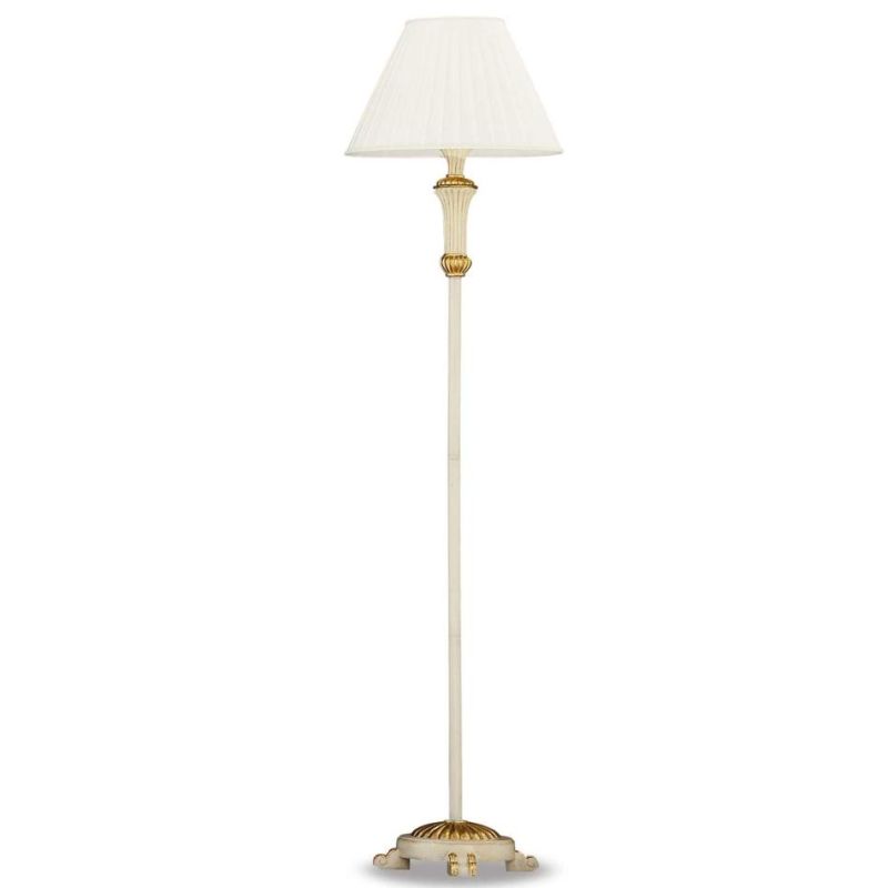 FIRENZE PT1 PIANTANA CLASSICA FINITURA BIANCA OPPURE ORO Ideal Lux - Cristalensi Shop Online