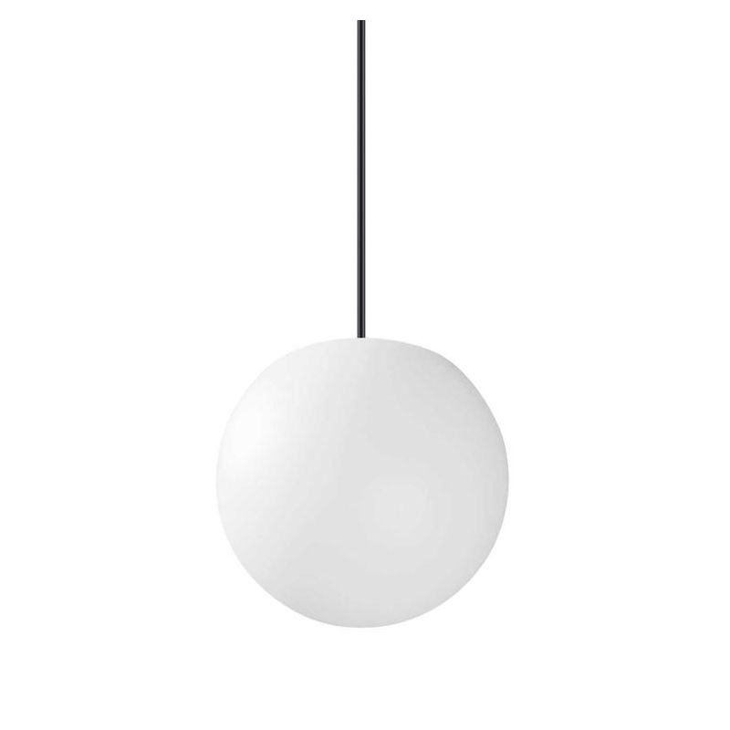 SOSPENSIONE SINGOLA A SFERA LUMINOSA 4 MISURE DA ESTERNI IP44 MODERNA BIANCA OPACA CRISTALENSI - Cristalensi Shop Online