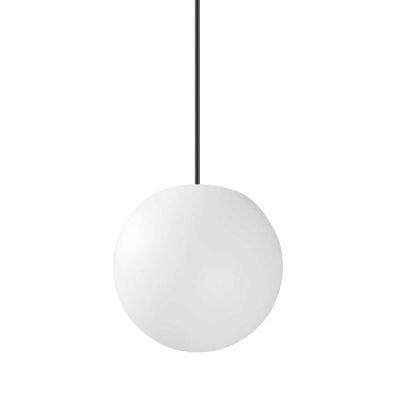 SOSPENSIONE SINGOLA A SFERA LUMINOSA 4 MISURE DA ESTERNI IP44 MODERNA BIANCA OPACA CRISTALENSI - Cristalensi Shop Online