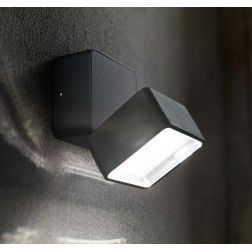APPLIQUE DA ESTERNO IP54 ORIENTABILE BIANCO ANTRACITE O NERO LED 7W LUCE 4000K CRISTALENSI - Cristalensi Shop Online