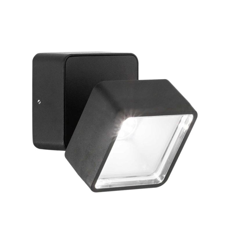 APPLIQUE DA ESTERNO IP54 ORIENTABILE BIANCO ANTRACITE O NERO LED 7W LUCE 4000K CRISTALENSI - Cristalensi Shop Online