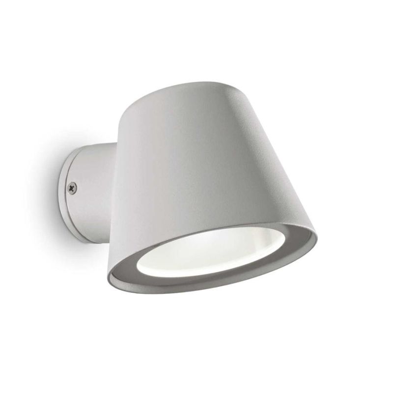 APPLIQUE DA ESTERNO IP43 BIANCO,GRIGIO,ANTRACITE,NERO O CAFFE LAMPADINA GU10 ECONOMICA CRISTALENSI - Cristalensi Shop Online