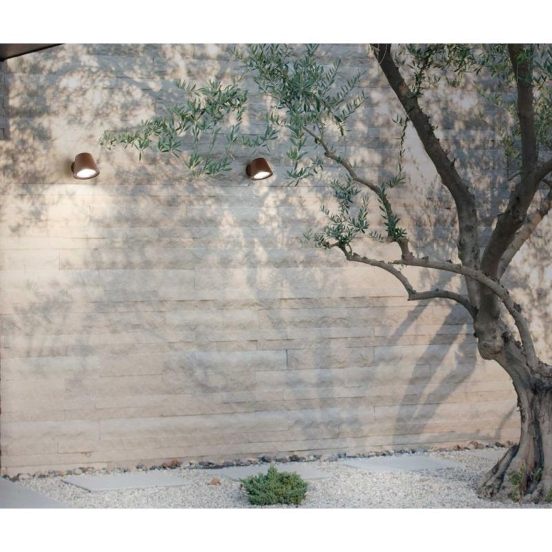 APPLIQUE DA ESTERNO IP43 BIANCO,GRIGIO,ANTRACITE,NERO O CAFFE LAMPADINA GU10 ECONOMICA CRISTALENSI - Cristalensi Shop Online