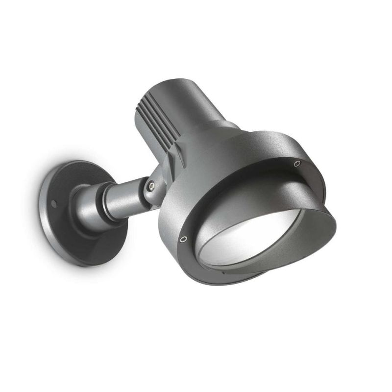 APPLIQUE FARETTO DA ESTERNO L30 CM IP65 CON DIFFUSORE ORIENTABILE COLORE ANTRACITE CRISTALENSI - Cristalensi Shop Online