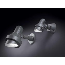 APPLIQUE FARETTO DA ESTERNO L30 CM IP65 CON DIFFUSORE ORIENTABILE COLORE ANTRACITE CRISTALENSI - Cristalensi Shop Online 2