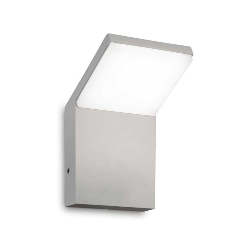 APPLIQUE DA ESTERNI SQUADRATO ALLUMINIO 5 COLORI IP54 LED 9W LUCE 3000K o 4000k CRISTALENSI - Cristalensi Shop Online
