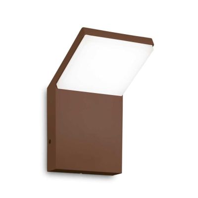 APPLIQUE DA ESTERNI SQUADRATO ALLUMINIO 5 COLORI IP54 LED 9W LUCE 3000K o 4000k CRISTALENSI - Cristalensi Shop Online