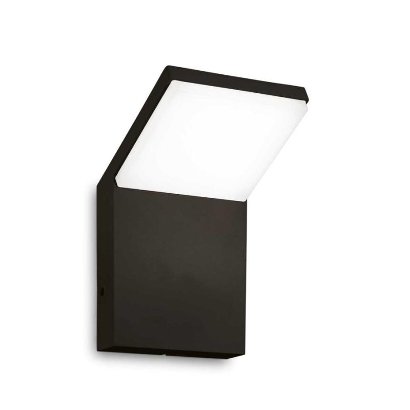 APPLIQUE DA ESTERNI SQUADRATO ALLUMINIO 5 COLORI IP54 LED 9W LUCE 3000K o 4000k CRISTALENSI - Cristalensi Shop Online