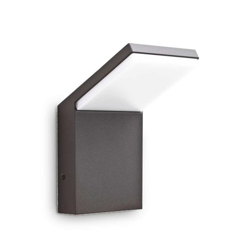 APPLIQUE DA ESTERNI SQUADRATO ALLUMINIO 5 COLORI IP54 LED 9W LUCE 3000K o 4000k CRISTALENSI - Cristalensi Shop Online