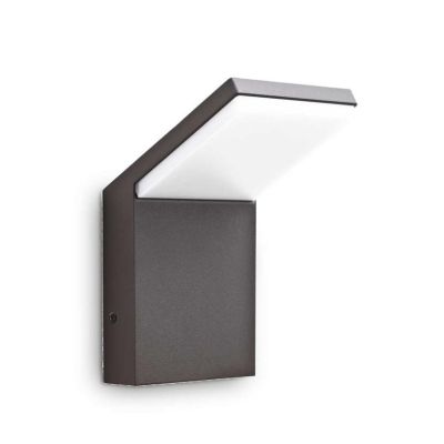 APPLIQUE DA ESTERNI SQUADRATO ALLUMINIO 5 COLORI IP54 LED 9W LUCE 3000K o 4000k CRISTALENSI - Cristalensi Shop Online