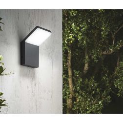 APPLIQUE DA ESTERNI SQUADRATO ALLUMINIO 5 COLORI IP54 LED 9W LUCE 3000K o 4000k CRISTALENSI - Cristalensi Shop Online