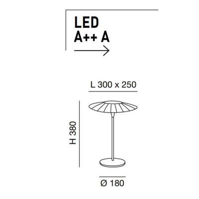 3625-30 VELA LAMPADA DA TAVOLO IN METALLO BIANCO DAL DESIGN MODERNO LED 12W DI FABAS LUCE Fabas Luce - Cristalensi Shop Online