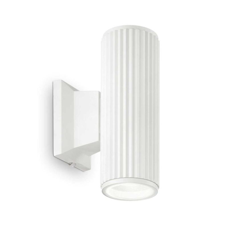 LAMPADA DA PARETE PER ESTERNI IP44 BIANCO O NERO BI-EMISSIONE LAMPADINA GU10 CRISTALENSI - Cristalensi Shop Online