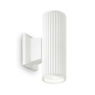 LAMPADA DA PARETE PER ESTERNI IP44 BIANCO O NERO BI-EMISSIONE LAMPADINA GU10 CRISTALENSI - Cristalensi Shop Online