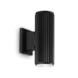 LAMPADA DA PARETE PER ESTERNI IP44 BIANCO O NERO BI-EMISSIONE LAMPADINA GU10 CRISTALENSI - Cristalensi Shop Online 2