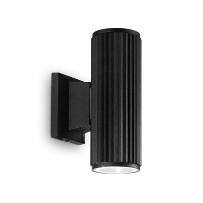 LAMPADA DA PARETE PER ESTERNI IP44 BIANCO O NERO BI-EMISSIONE LAMPADINA GU10 CRISTALENSI - Cristalensi Shop Online