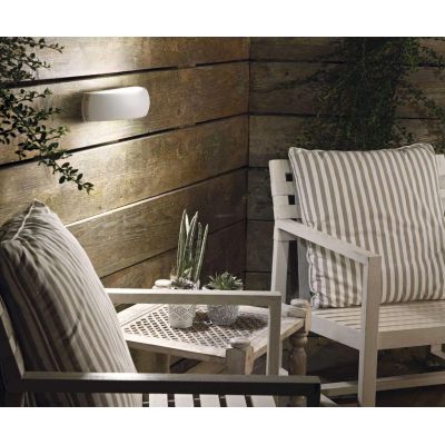 LAMPADA A PARETE PER ESTERNO IP54 IN 5 COLORI LUCE SOPRA SOTTO MODERNA CRISTALENSI - Cristalensi Shop Online