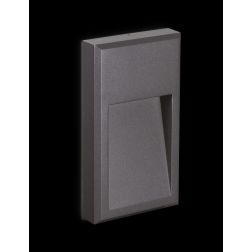 APPLIQUE SEGNAPASSO DA ESTERNO IP65 IN ALLUMINIO BIANCO O ANTRACITE LED 6W LUCE 3000K/4000k CRISTALENSI - Cristalensi Shop Onlin