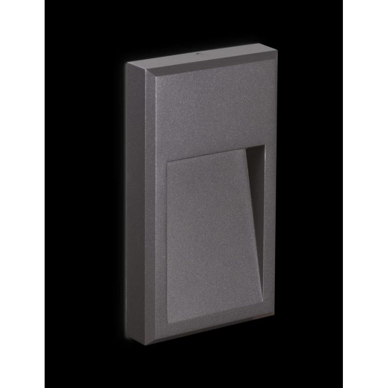 APPLIQUE SEGNAPASSO DA ESTERNO IP65 IN ALLUMINIO BIANCO O ANTRACITE LED 6W LUCE 3000K/4000k CRISTALENSI - Cristalensi Shop Onlin