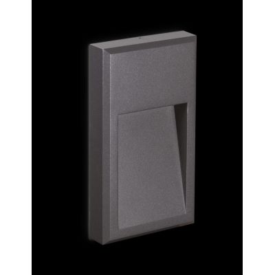 APPLIQUE SEGNAPASSO DA ESTERNO IP65 IN ALLUMINIO BIANCO O ANTRACITE LED 6W LUCE 3000K/4000k CRISTALENSI - Cristalensi Shop Onlin