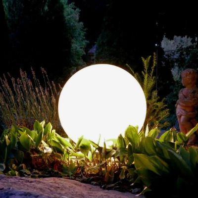 SFERA LUMINOSA BIANCA OPACA DA ESTERNO IN PLASTICA 4 MISURE IP44 ATTACCO E27 MODERNA CRISTALENSI - Cristalensi Shop Online