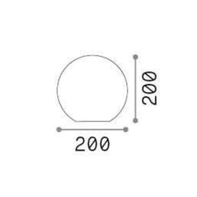 SFERA LUMINOSA BIANCA OPACA DA ESTERNO IN PLASTICA 4 MISURE IP44 ATTACCO E27 MODERNA CRISTALENSI - Cristalensi Shop Online