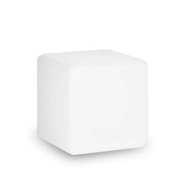 CUBO LUMINOSO BIANCO OPALE DA ESTERNO IN PLASTICA 3 MISURE IP44 ATTACCO E27 MODERNA CRISTALENSI - Cristalensi Shop Online 2