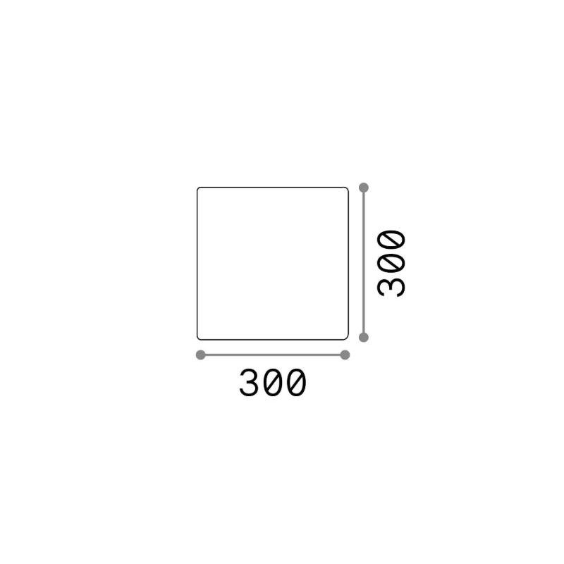 CUBO LUMINOSO BIANCO OPALE DA ESTERNO IN PLASTICA 3 MISURE IP44 ATTACCO E27 MODERNA CRISTALENSI - Cristalensi Shop Online