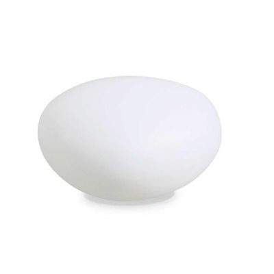 LAMPADA DA GIARDINO A FORMA DI SASSO LUMINOSO IP44 2 MISURE COLORE BIANCO OPACO CRISTALENSI - Cristalensi Shop Online