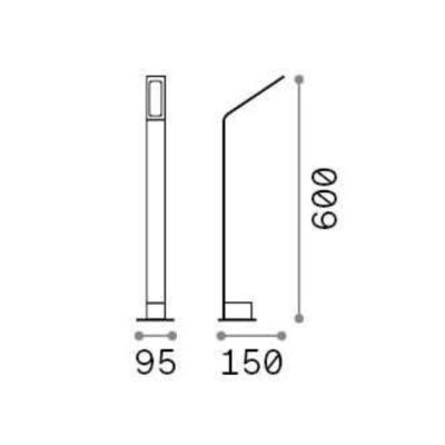 PALO DA GIARDINO IN 2 MISURE IP54 LED 6,5W LUCE 3000K O 4000K 3 COLORI DESIGN MODERNO CRISTALENSI - Cristalensi Shop Online