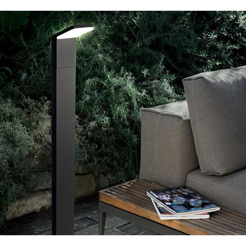 PALETTO DA ESTERNO PER GIARDINO 5 COLORI IP54 LED 9W LUCE 3000K O 4000K MODERNO CRISTALENSI - Cristalensi Shop Online
