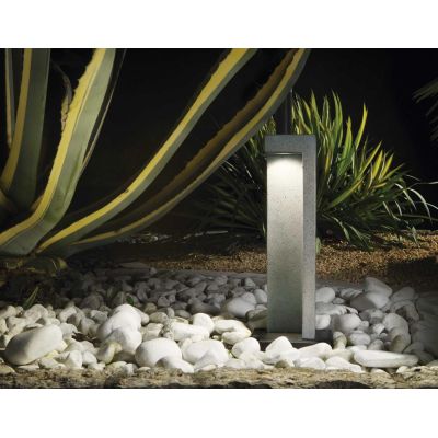 PALETTO DA ESTERNO IN RESINA H49 DESIGN MODERNO IP55 LED 9W LUCE 3000K/4000K EFFETTO GRANITO CRISTALENSI - Cristalensi Shop Onli