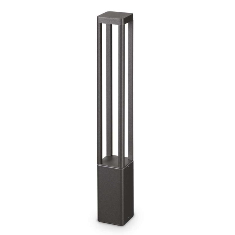 PALO DA GIARDINO IP65 ANTRACITE 2 MISURE LED 8,5W LUCE 3000K FORMA SQUADRATA MODERNO CRISTALENSI - Cristalensi Shop Online