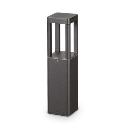 PALO DA GIARDINO IP65 ANTRACITE 2 MISURE LED 8,5W LUCE 3000K FORMA SQUADRATA MODERNO CRISTALENSI - Cristalensi Shop Online