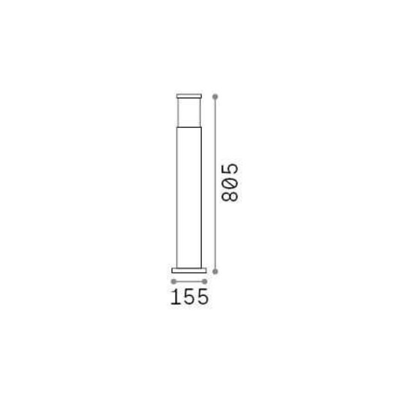 LAMPIONE DA ESTERNO H80 IN ALLUMINIO 5 COLORI DESIGN MODERNO IP44 CRISTALENSI - Cristalensi Shop Online