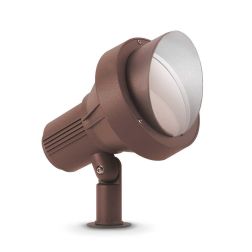 FARETTO DA ESTERNO H40 ORIENTABILE IP65 ANTRACITE O CAFFE' CON PICCHETTO INCLUSO CRISTALENSI - Cristalensi Shop Online