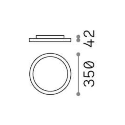 PLAFONIERA MODERNA BIANCA IN 4 MISURE CON LED INTEGRATO LUCE 3000K O 4000K IP40 CRISTALENSI - Cristalensi Shop Online