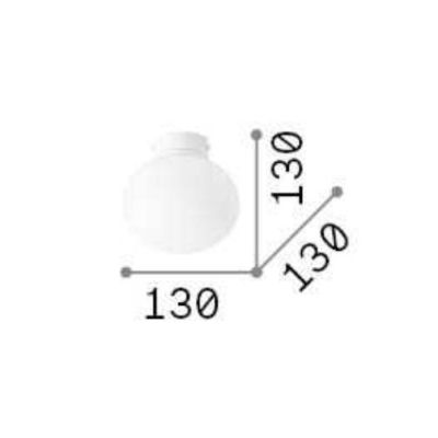 PLAFONIERA IN VETRO BIANCO SOFFIATO D13 CM MODERNA LAMPADINA G9 INCLUSA CRISTALENSI - Cristalensi Shop Online