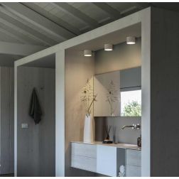 FARETTO DA SOFFITTO ROTONDO D10 CM IN METALLO 6 COLORI CON LAMPADINA GX53 CRISTALENSI - Cristalensi Shop Online