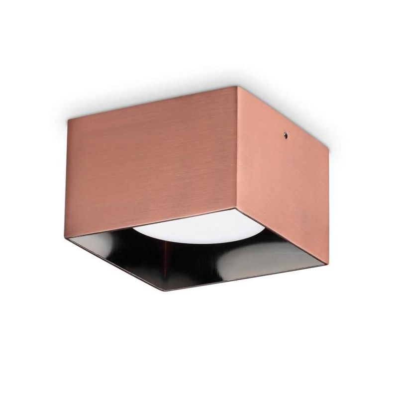 SPIKE SQUARE FARETTO DA SOFFITTO QUADRATO CM 10X10 IN METALLO 6 COLORI CON LAMPADINA GX53 Ideal Lux - Cristalensi Shop Online